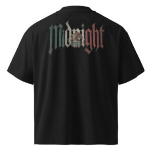 Unisex organic oversized high neck t-shirt