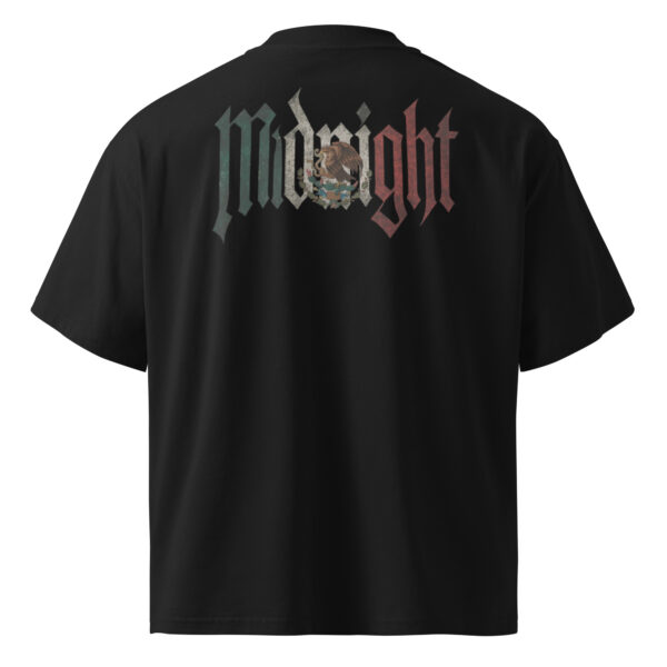 Unisex organic oversized high neck t-shirt