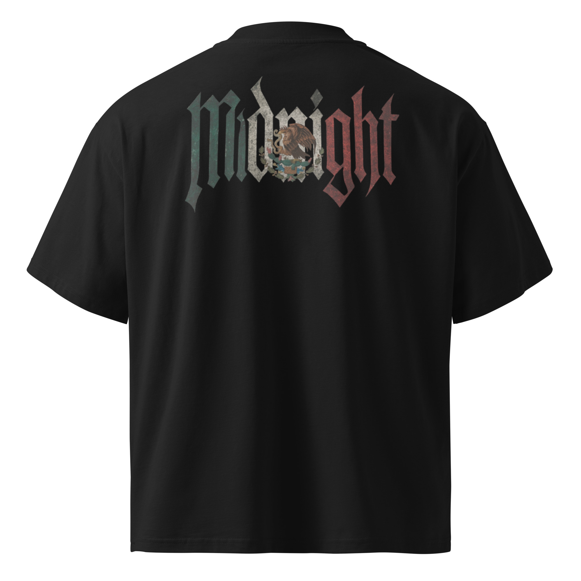 Unisex organic oversized high neck t-shirt