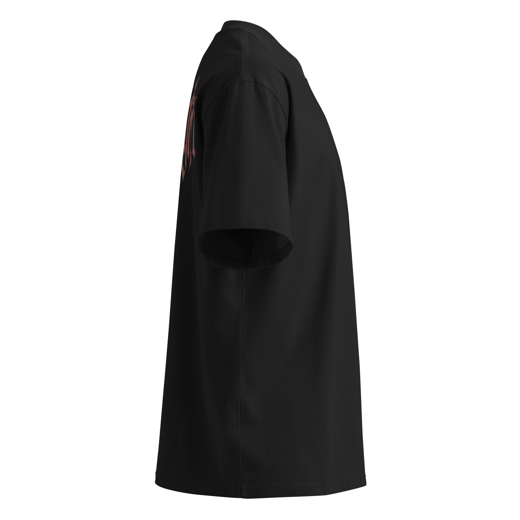 Unisex organic oversized high neck t-shirt - Image 7