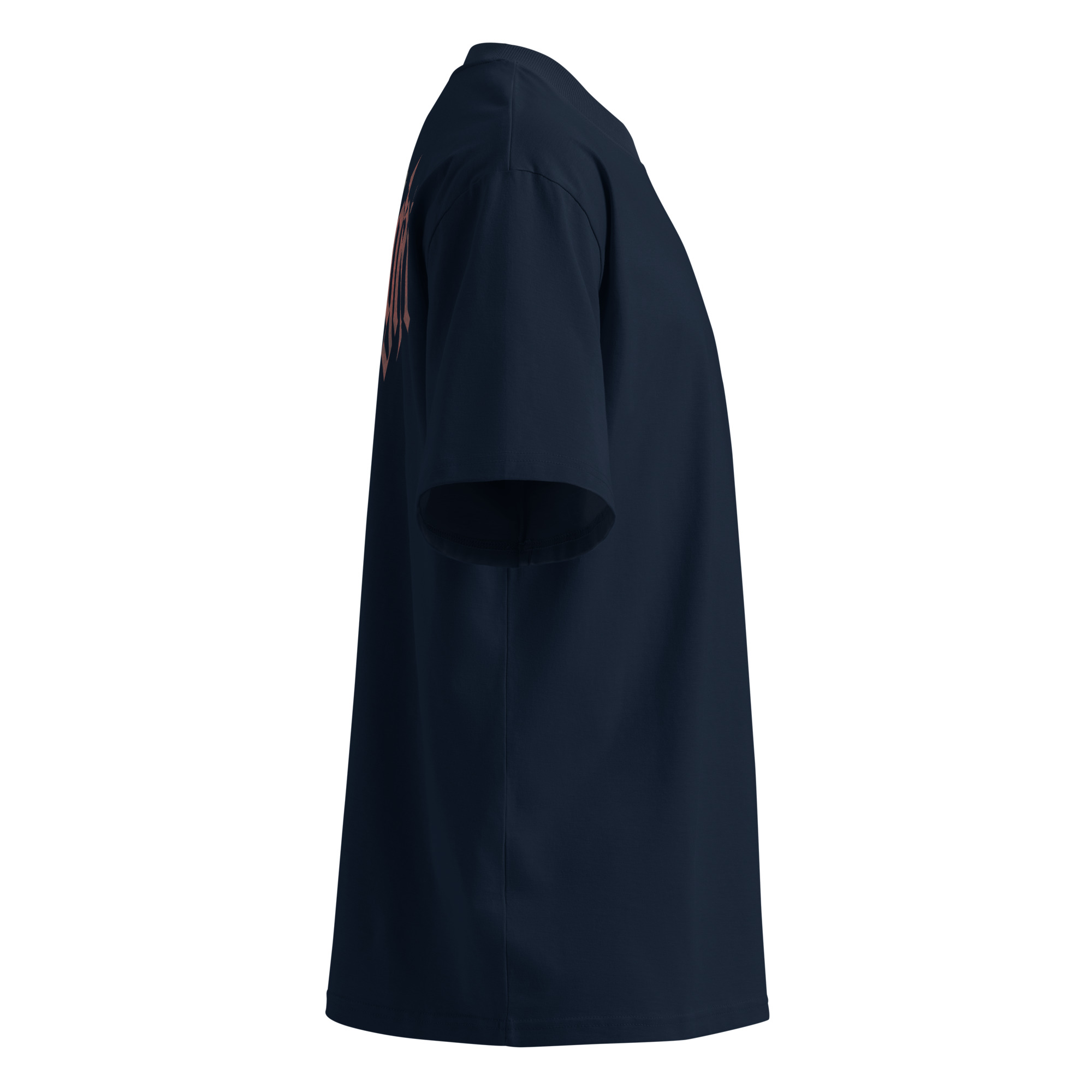 Unisex organic oversized high neck t-shirt - Image 4